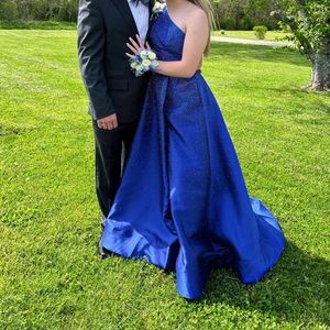 Blue Sherri Hill prom dress, worn once and it was hemmed on the bottom
